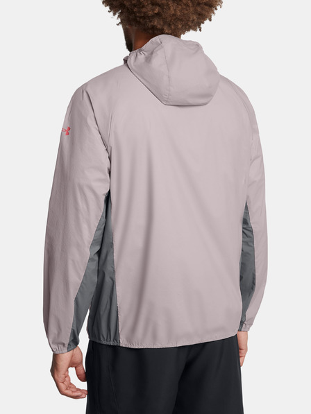Under Armour Pánská bunda Under Armour LAUNCH LIGHTWEIGHT JKT-GRY