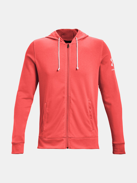 Under Armour Mikina Under Armour UA RIVAL TERRY FZ HD - červená