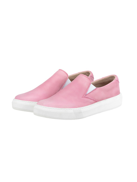 Vasky Dámské kožené slip on růžové - jarní / podzimní boty VASKY