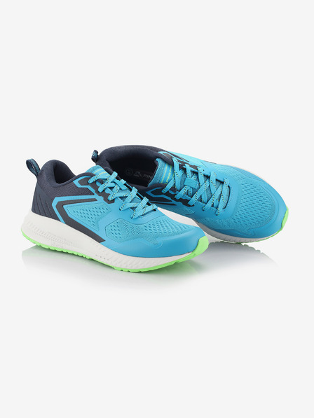 ALPINE PRO Sportovní běžecká obuv s antibakteriální stélkou ALPINE PRO NAREME neon atomic blue