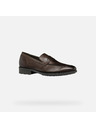 Geox Tmavě hnědé pánské mokasíny Geox Walk Pleasure F