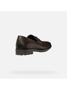 Geox Tmavě hnědé pánské mokasíny Geox Walk Pleasure F