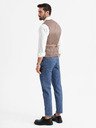 Ombre Clothing Přiléhavá elegantní pánská vesta s elastanem a klopami Ombre Clothing