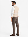 Ombre Clothing Přiléhavá elegantní pánská vesta s elastanem a klopami Ombre Clothing