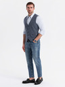 Ombre Clothing Elegantní pánská strukturovaná pletená vesta na míru Ombre Clothing