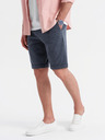 Ombre Clothing Pánské strukturované pletené šortky s pružným pasem Ombre Clothing