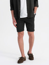 Ombre Clothing Pánské pletené šortky s ohrnutými nohavicemi Ombre Clothing