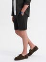 Ombre Clothing Pánské pletené šortky s ohrnutými nohavicemi Ombre Clothing