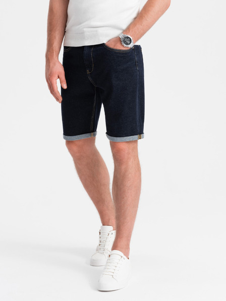 Ombre Clothing Pánské džínové šortky s ohrnutými nohavicemi Ombre Clothing