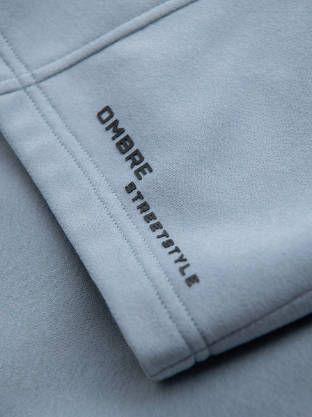 Ombre Clothing Pánské krátké teplákové šortky s potiskem Ombre Clothing