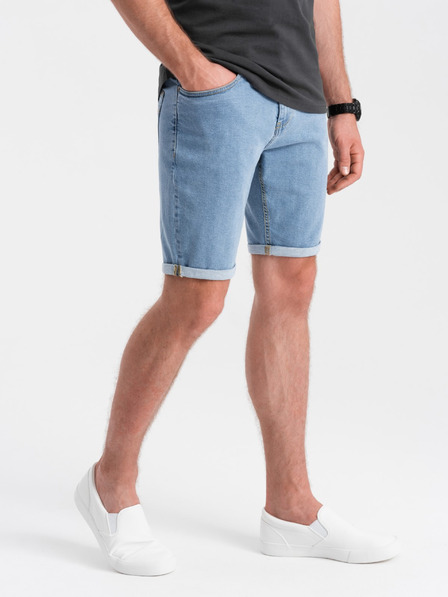 Ombre Clothing Pánské džínové šortky s ohrnutými nohavicemi Ombre Clothing