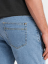 Ombre Clothing Pánské džínové šortky s ohrnutými nohavicemi Ombre Clothing