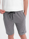 Ombre Clothing Pánské krátké teplákové šortky s potiskem Ombre Clothing