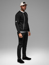 Ombre Clothing Praná pánská mikina s ozdobným prošitím u výstřihu Ombre Clothing