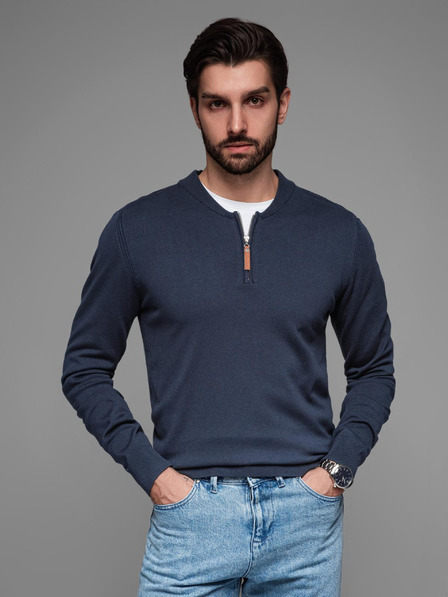 Ombre Clothing Pánský pletený svetr se strukturovanými puntíky Ombre Clothing