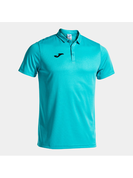 Joma Pánské polo tričko Joma Polo Shirt Hobby S/S Fluor Turquoise Velikost: