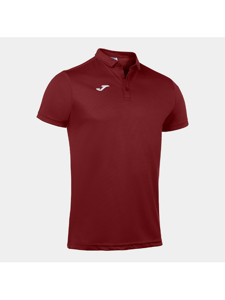 Joma Pánské polo tričko Joma Polo Shirt Hobby S/S Burgundy Velikost:
