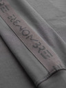 Ombre Clothing Pánské bavlněné tričko s dlouhým rukávem a lemováním a potiskem na hrudi Ombre Clothing
