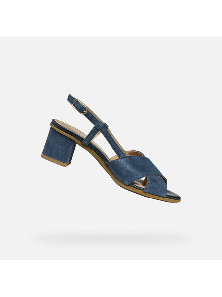 Geox Tmavě modré dámské sandály Geox Aurely 50