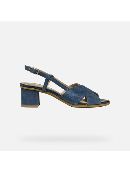Geox Tmavě modré dámské sandály Geox Aurely 50