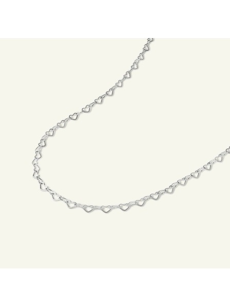 Rosefield Rosefield náhrdelník stříbrné barvy Heart Chain JNHCS-J685