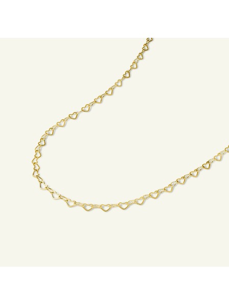 Rosefield Rosefield náhrdelník zlaté barvy Heart Chain JNHCG-J684