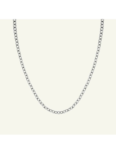 Rosefield Rosefield náhrdelník stříbrné barvy Oval Chainlink JNOCS-J627