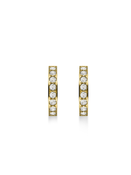 Rosefield Rosefield náušnice zlaté barvy Crystal Hoops JECHG-J571