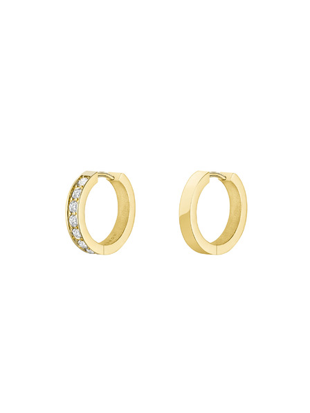 Rosefield Rosefield náušnice zlaté barvy Crystal Hoops JECHG-J571