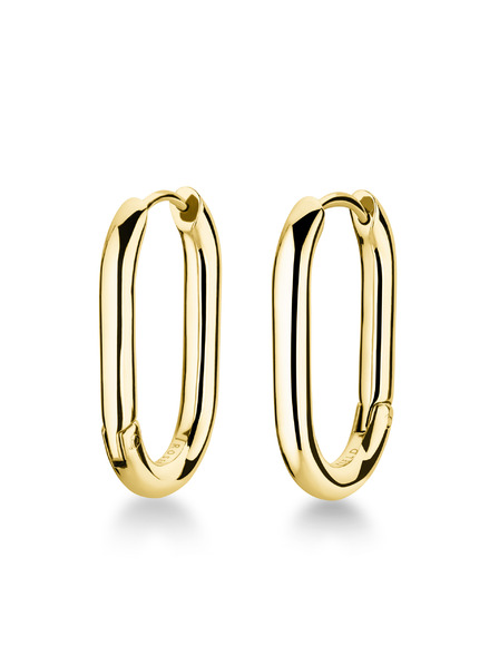 Rosefield Rosefield náušnice zlaté barvy Large Oval Hoops JEOLG-J567