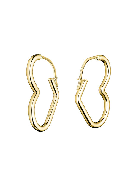 Rosefield Rosefield náušnice zlaté barvy Heart Hoops JEHHG-J579