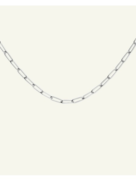 Rosefield Rosefield náhrdelník stříbrné barvy Rectangle Chain JNRCS-J565