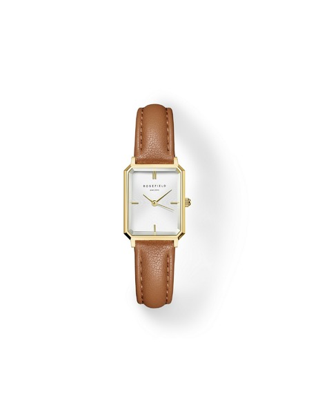 Rosefield Dámské hodinky Rosefield Octagon XS Camel Leather OWBLG-O85