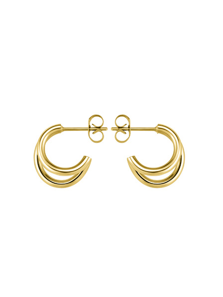 Rosefield Rosefield náušnice zlaté barvy Double Hoops JEDHG-J575