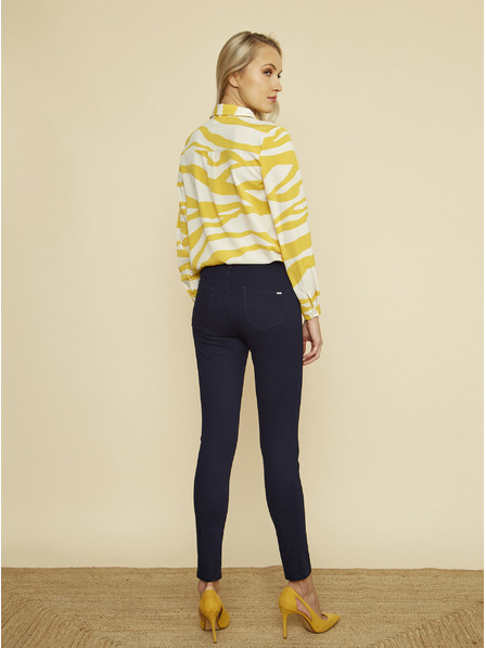 ZOOT.lab Tmavě modré dámské skinny fit kalhoty ZOOT.lab Anna 2