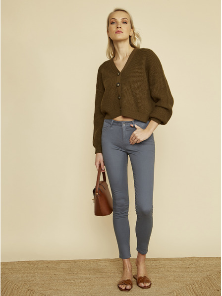 ZOOT.lab Šedé dámské skinny fit kalhoty ZOOT.lab Anna 2