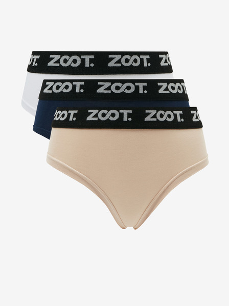 ZOOT.lab Sada tří dámských kalhotek v bílé, modré a béžové barvě ZOOT.lab