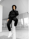 ICOONIC Černé unisex basic tepláky ICOONIC
