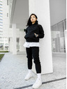 ICOONIC Černé unisex basic tepláky ICOONIC