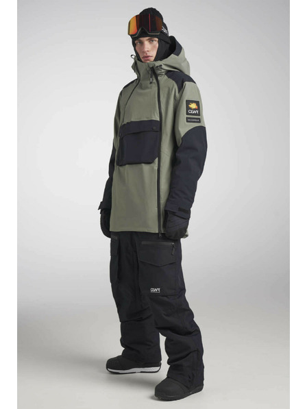 Tenson Pánská Snowboardová Bunda Colourwear Foil M Šedozelená