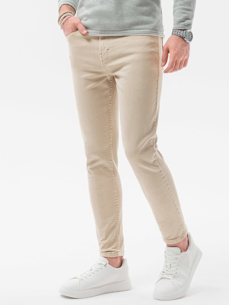 Ombre Clothing Béžové pánské džíny Ombre Clothing P1058