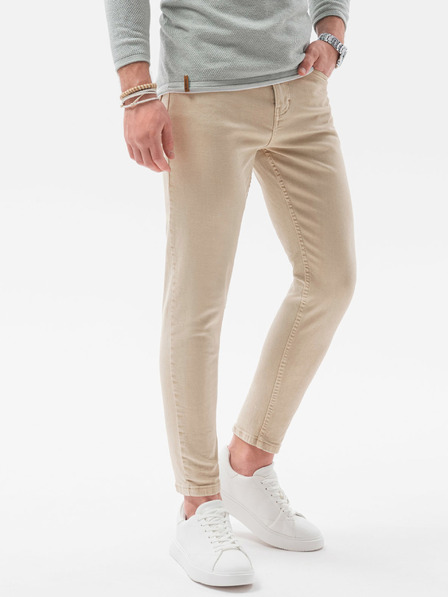 Ombre Clothing Béžové pánské džíny Ombre Clothing P1058
