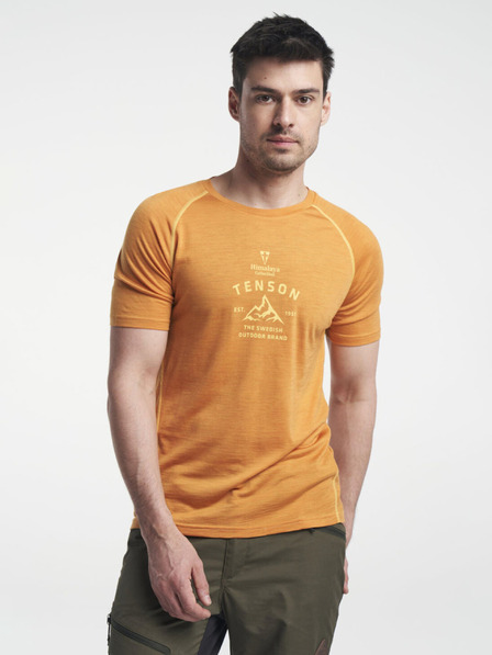 Tenson pánské vlněné triko TENSON Himalaya Wool Tee M tmavě oranžové