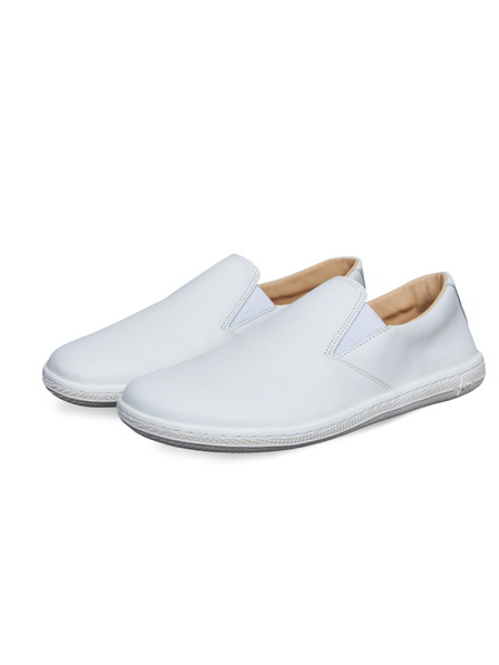 Vasky Dámské kožené barefoot bílé Vasky Barefoot Lerry