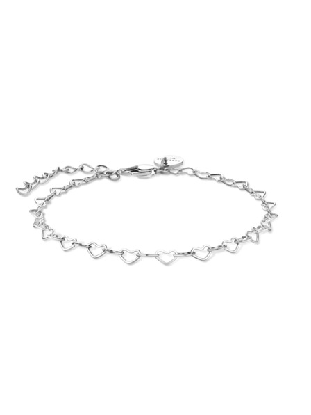 Rosefield Rosefield náramek stříbrné barvy Heart Chain JBHCS-J683