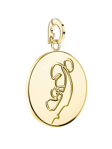 Rosefield Rosefield přívěsek zlaté barvy Zodiac Coin Lev