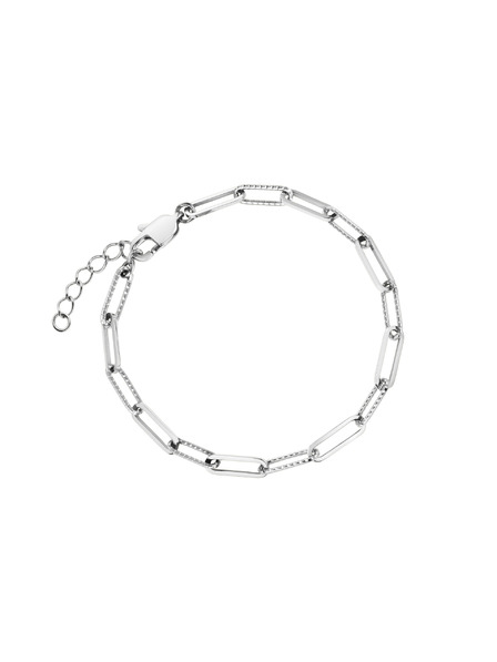 Rosefield Rosefield náramek stříbrné barvy Hammered Chain JBHCS-J596