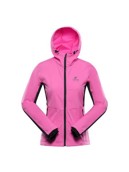 ALPINE PRO Dámská softshellová bunda s úpravou dwr ALPINE PRO KERAKA neon pink