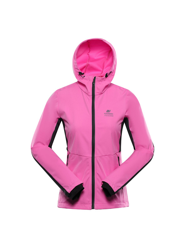 ALPINE PRO Dámská softshellová bunda s úpravou dwr ALPINE PRO KERAKA neon pink