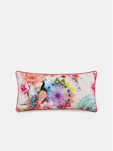 Home 60 x 30 cm - Krémový vzorovaný oboustranný polštář s výplní Hip Bedding Bengta